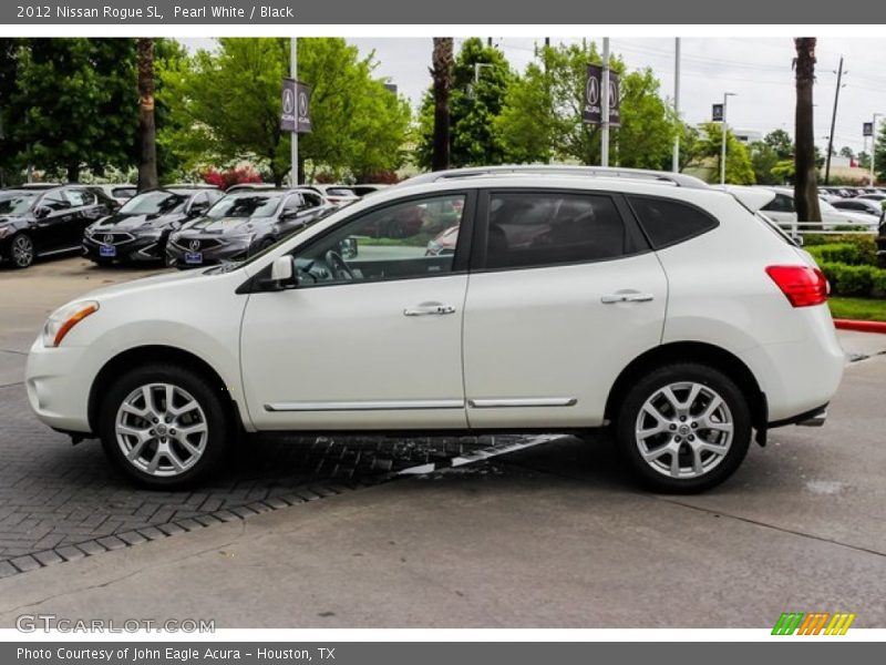 Pearl White / Black 2012 Nissan Rogue SL
