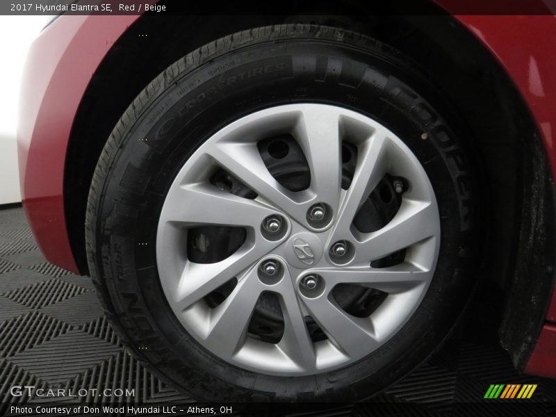 Red / Beige 2017 Hyundai Elantra SE