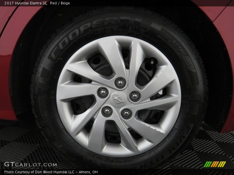 Red / Beige 2017 Hyundai Elantra SE