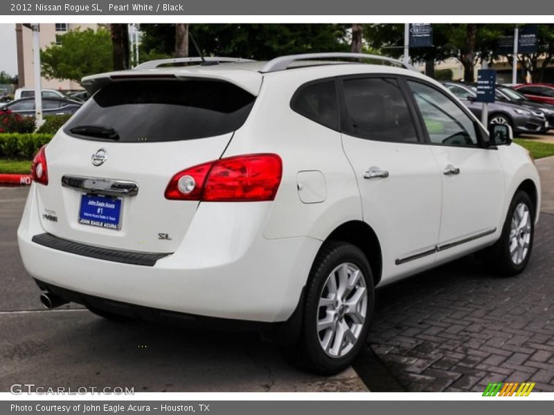 Pearl White / Black 2012 Nissan Rogue SL