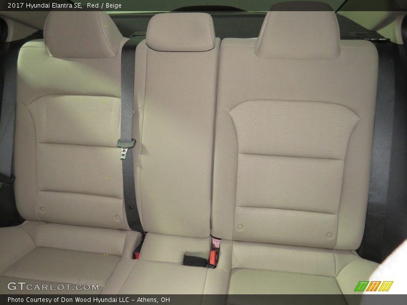 Red / Beige 2017 Hyundai Elantra SE