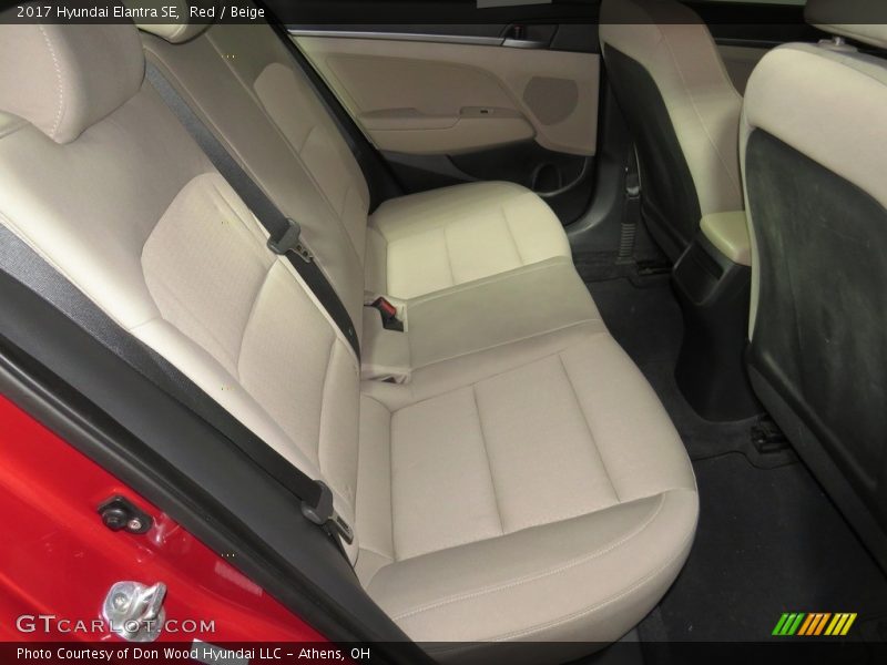 Red / Beige 2017 Hyundai Elantra SE