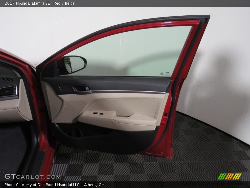 Red / Beige 2017 Hyundai Elantra SE