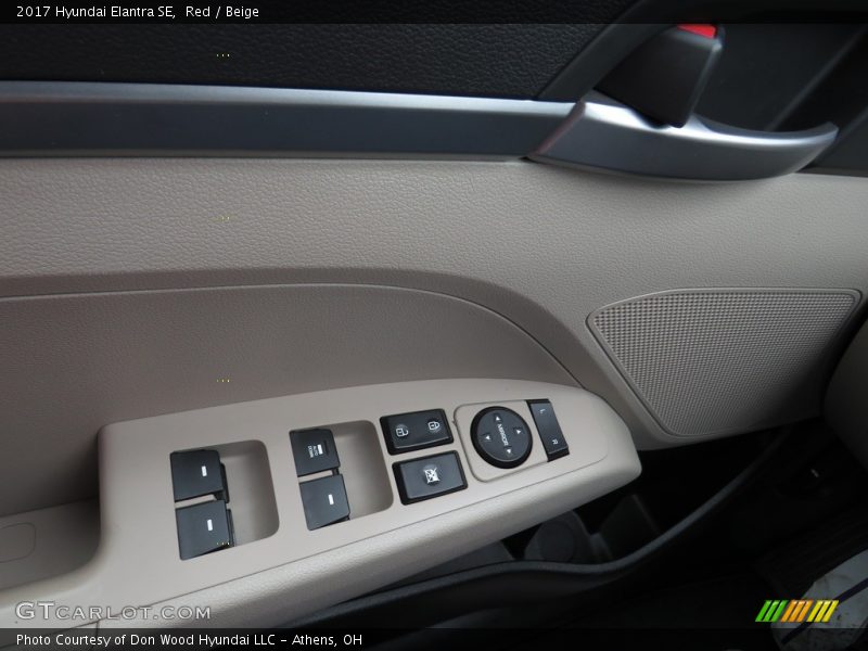 Red / Beige 2017 Hyundai Elantra SE