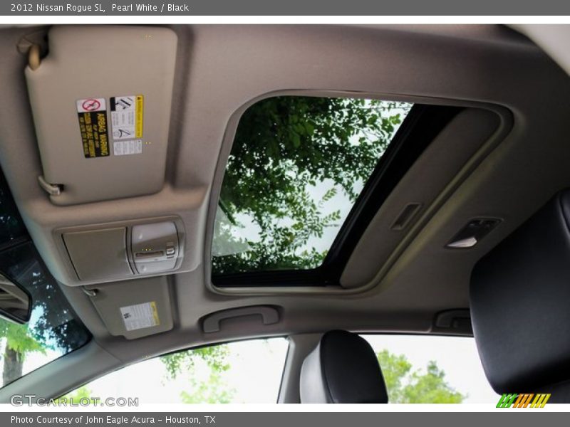 Pearl White / Black 2012 Nissan Rogue SL