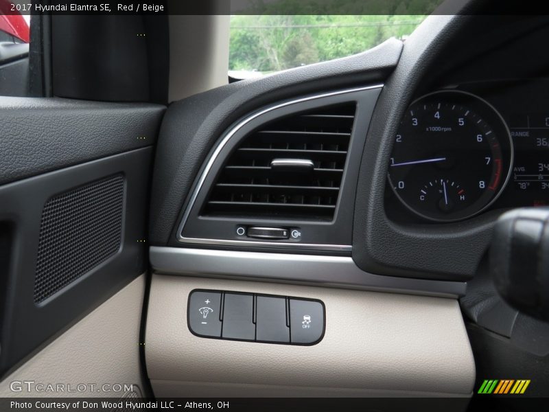 Red / Beige 2017 Hyundai Elantra SE