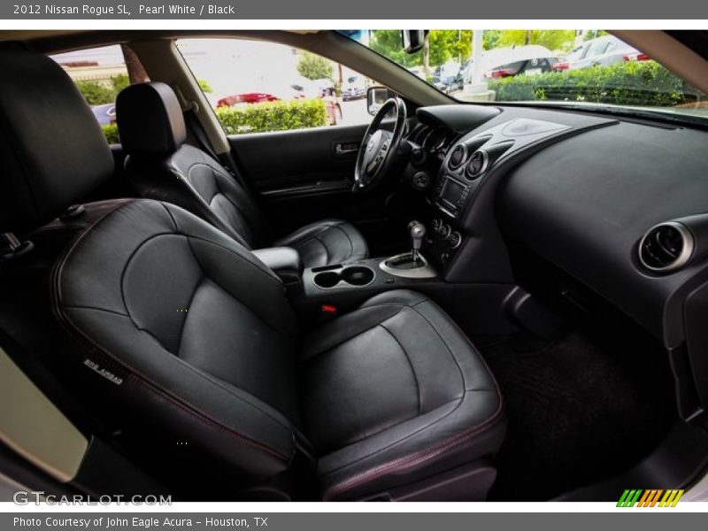 Pearl White / Black 2012 Nissan Rogue SL