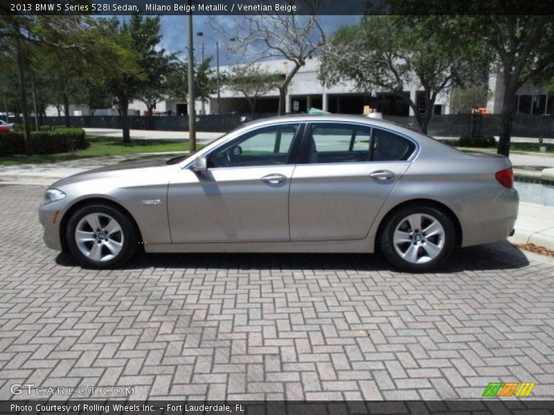 Milano Beige Metallic / Venetian Beige 2013 BMW 5 Series 528i Sedan