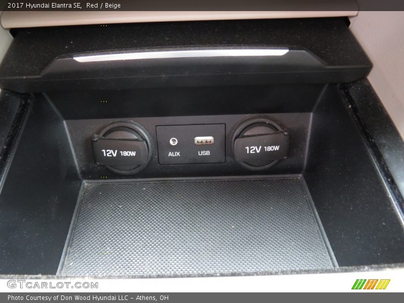 Red / Beige 2017 Hyundai Elantra SE