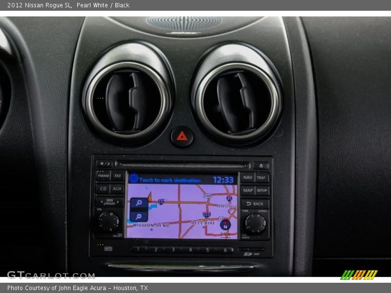 Pearl White / Black 2012 Nissan Rogue SL