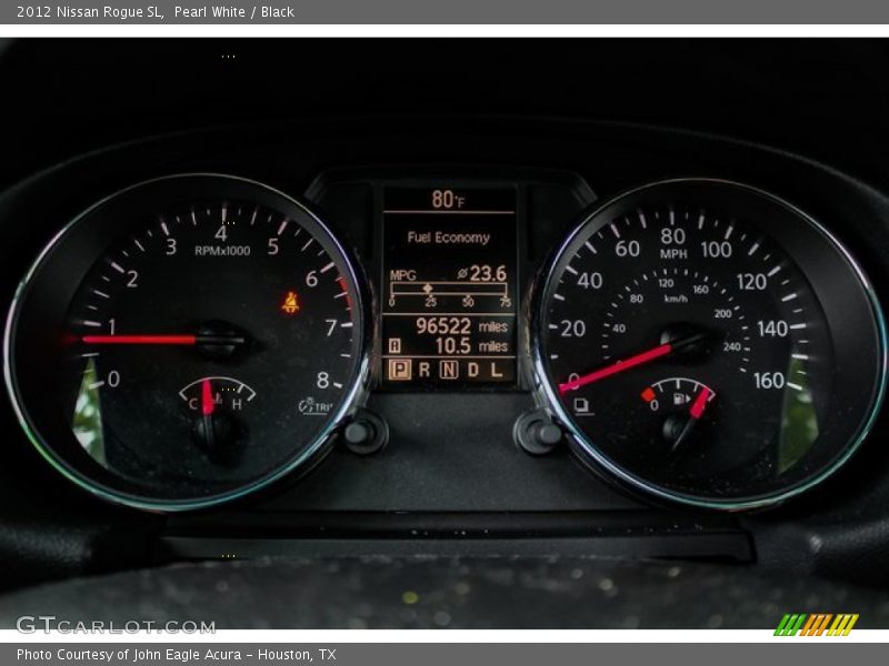 Pearl White / Black 2012 Nissan Rogue SL