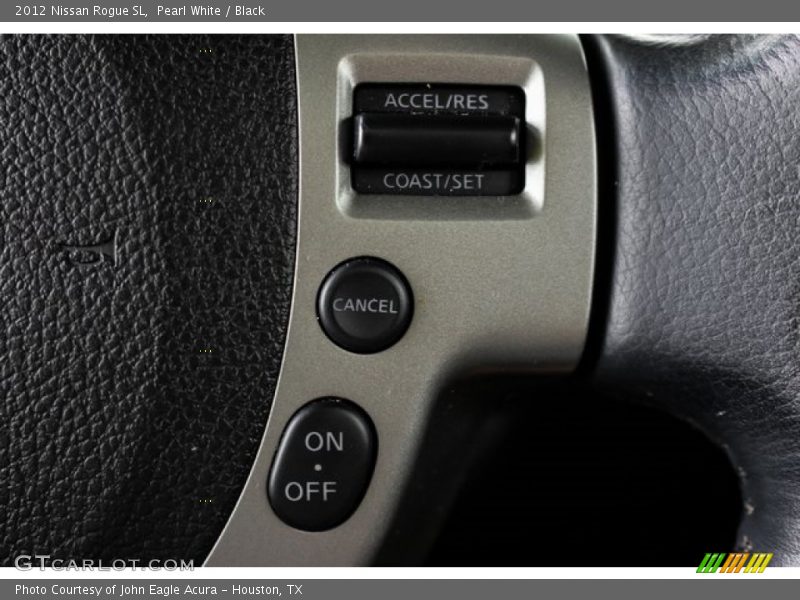 Pearl White / Black 2012 Nissan Rogue SL