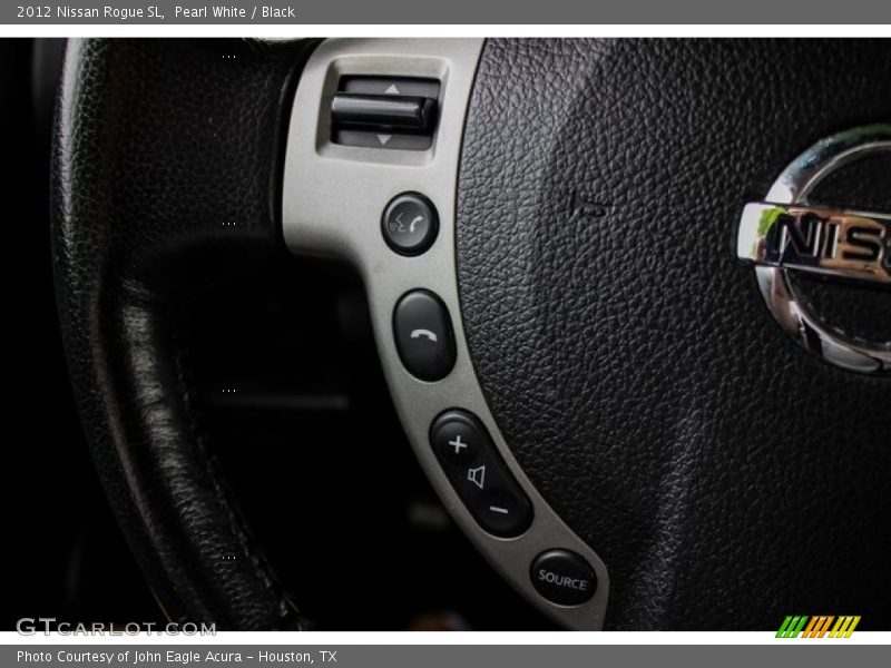 Pearl White / Black 2012 Nissan Rogue SL