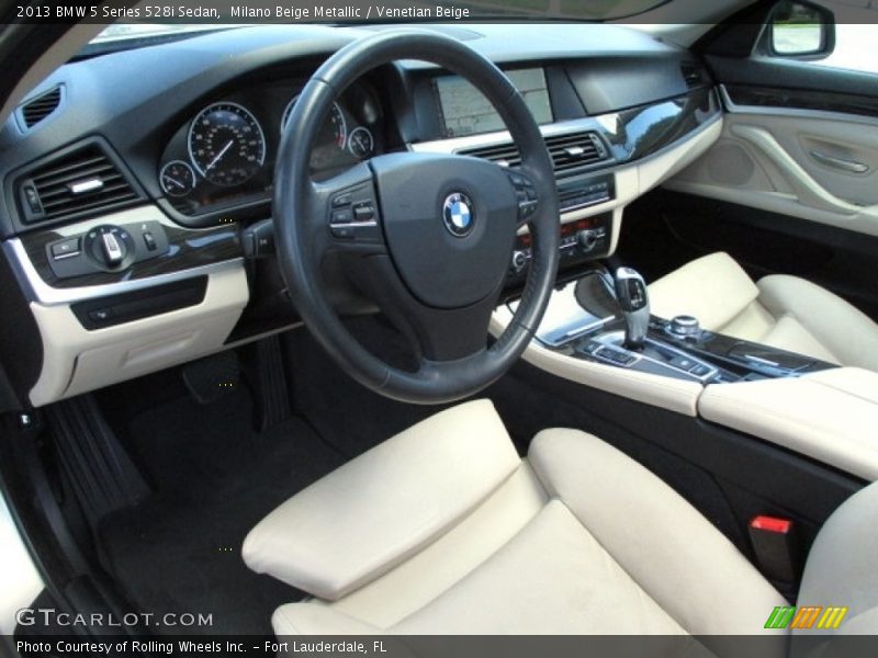 Milano Beige Metallic / Venetian Beige 2013 BMW 5 Series 528i Sedan