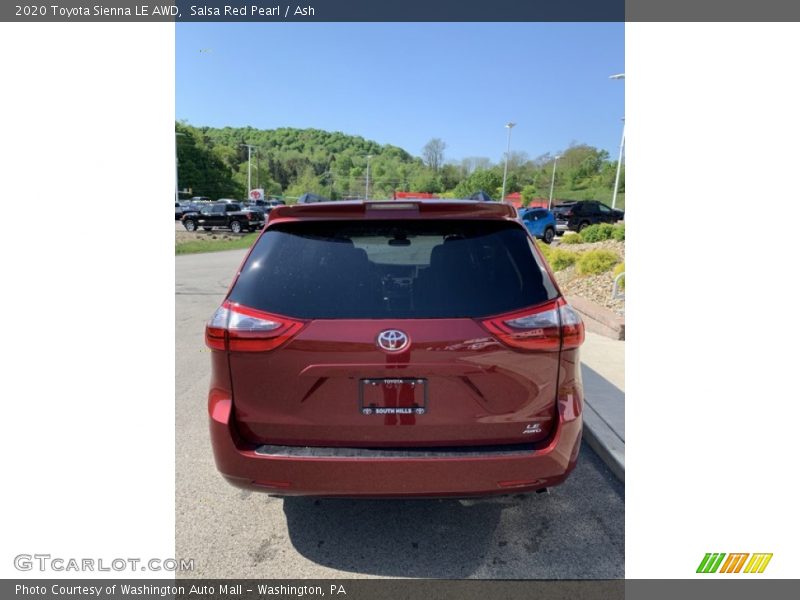 Salsa Red Pearl / Ash 2020 Toyota Sienna LE AWD