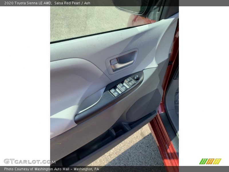 Salsa Red Pearl / Ash 2020 Toyota Sienna LE AWD