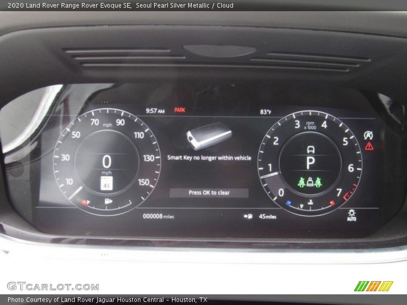  2020 Range Rover Evoque SE SE Gauges