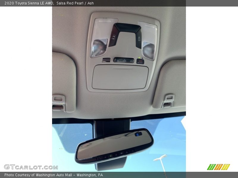 Salsa Red Pearl / Ash 2020 Toyota Sienna LE AWD
