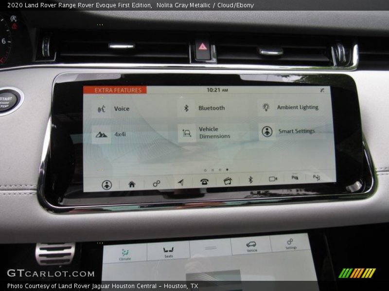 Controls of 2020 Range Rover Evoque First Edition