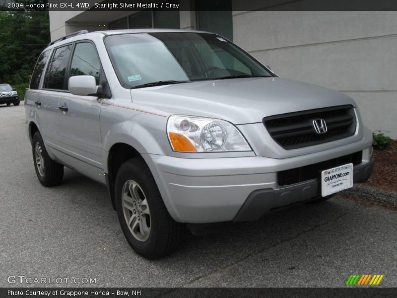 Starlight Silver Metallic / Gray 2004 Honda Pilot EX-L 4WD