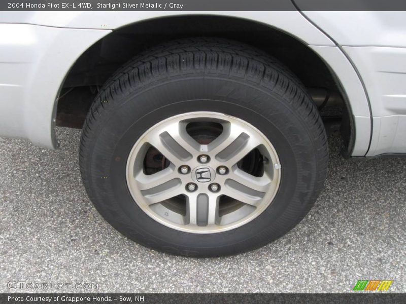 Starlight Silver Metallic / Gray 2004 Honda Pilot EX-L 4WD