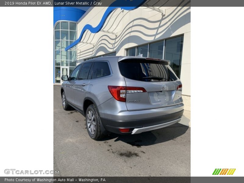 Lunar Silver Metallic / Gray 2019 Honda Pilot EX AWD