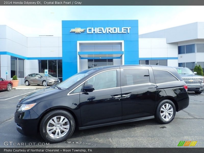 Crystal Black Pearl / Gray 2014 Honda Odyssey EX