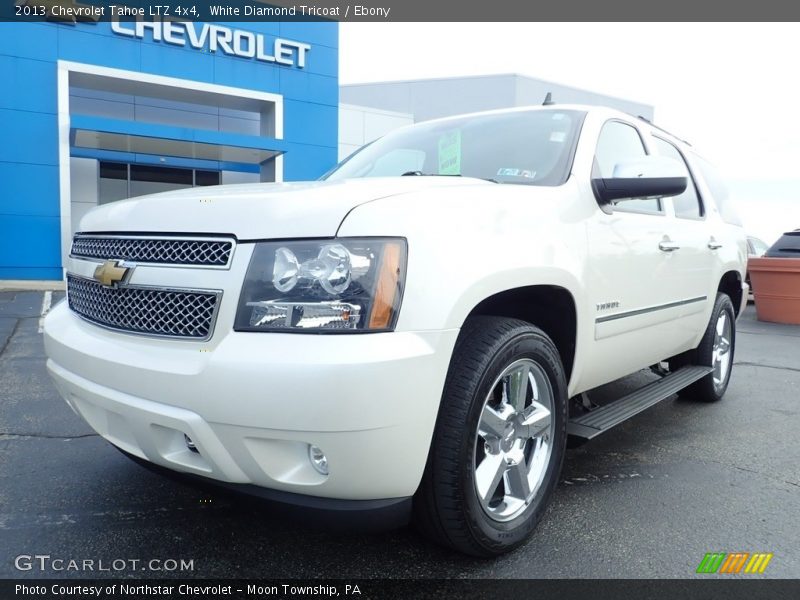 White Diamond Tricoat / Ebony 2013 Chevrolet Tahoe LTZ 4x4