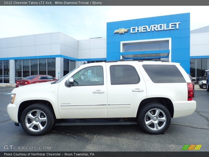 White Diamond Tricoat / Ebony 2013 Chevrolet Tahoe LTZ 4x4