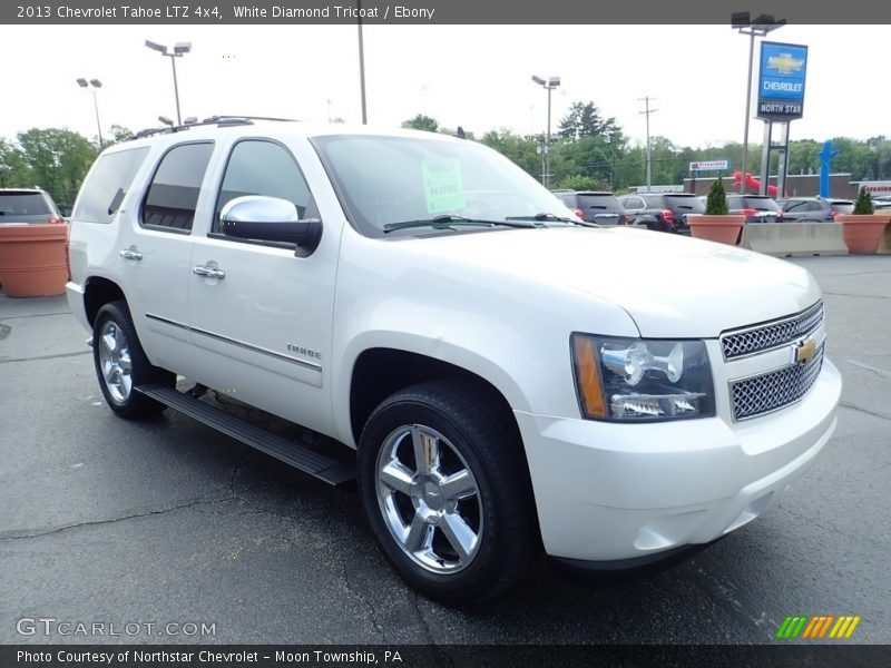 White Diamond Tricoat / Ebony 2013 Chevrolet Tahoe LTZ 4x4