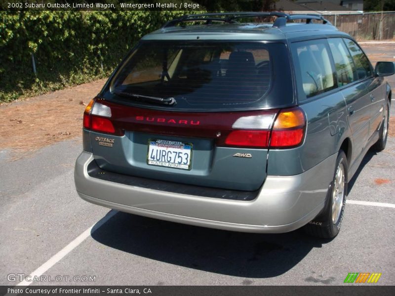 Wintergreen Metallic / Beige 2002 Subaru Outback Limited Wagon