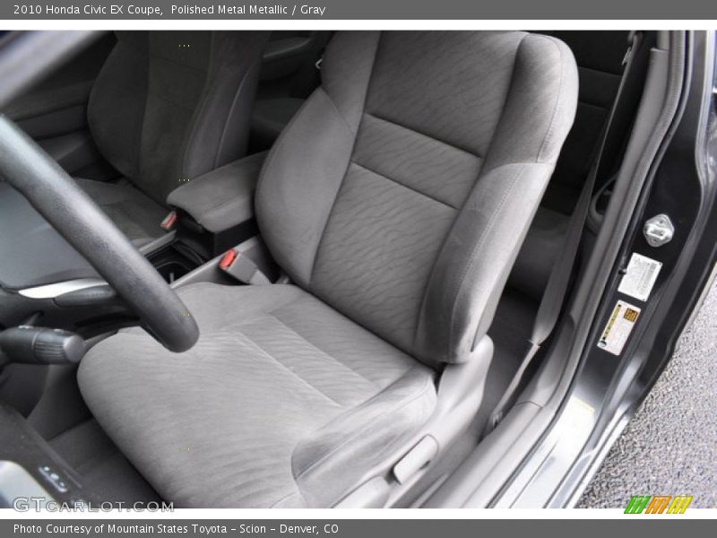 Polished Metal Metallic / Gray 2010 Honda Civic EX Coupe