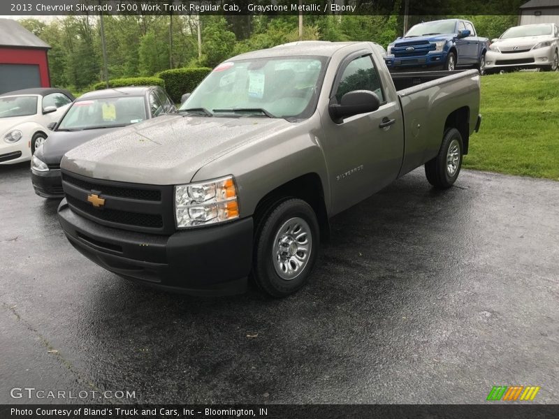 Graystone Metallic / Ebony 2013 Chevrolet Silverado 1500 Work Truck Regular Cab