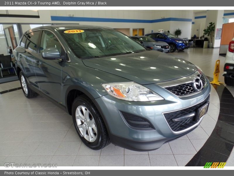 Dolphin Gray Mica / Black 2011 Mazda CX-9 Touring AWD