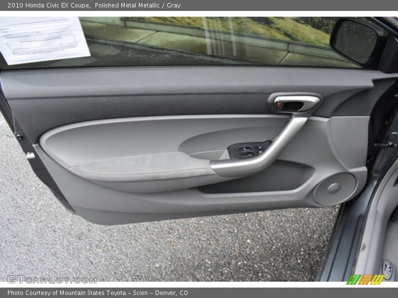 Polished Metal Metallic / Gray 2010 Honda Civic EX Coupe