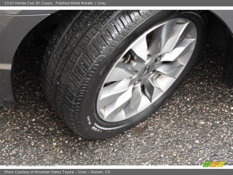 Polished Metal Metallic / Gray 2010 Honda Civic EX Coupe