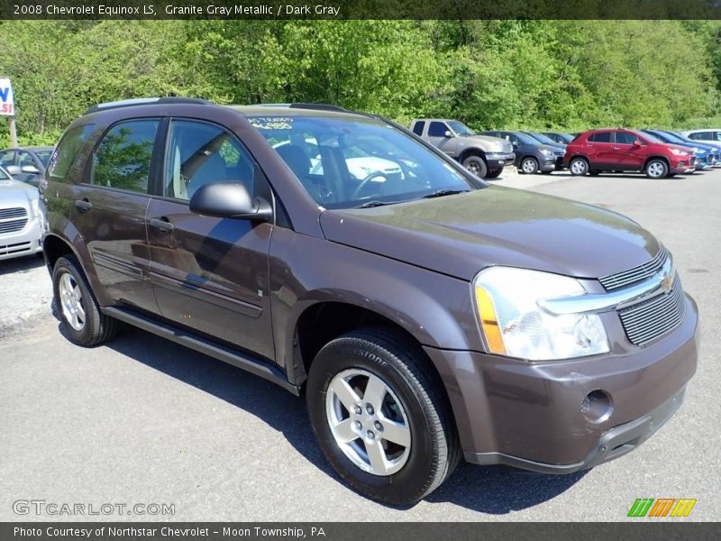 Granite Gray Metallic / Dark Gray 2008 Chevrolet Equinox LS