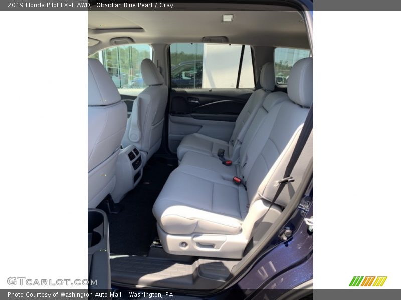 Obsidian Blue Pearl / Gray 2019 Honda Pilot EX-L AWD