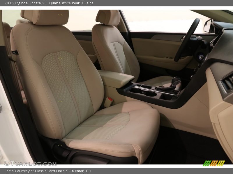 Quartz White Pearl / Beige 2016 Hyundai Sonata SE
