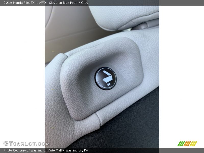 Obsidian Blue Pearl / Gray 2019 Honda Pilot EX-L AWD