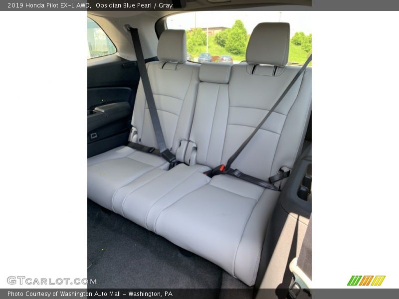 Obsidian Blue Pearl / Gray 2019 Honda Pilot EX-L AWD