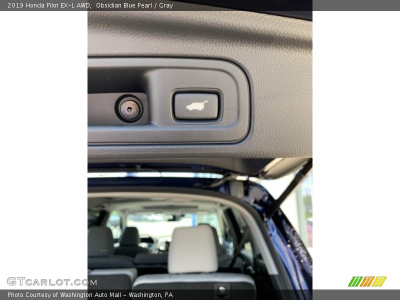 Obsidian Blue Pearl / Gray 2019 Honda Pilot EX-L AWD