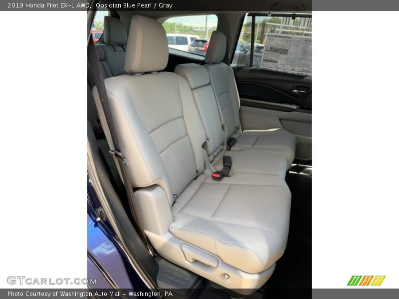 Obsidian Blue Pearl / Gray 2019 Honda Pilot EX-L AWD