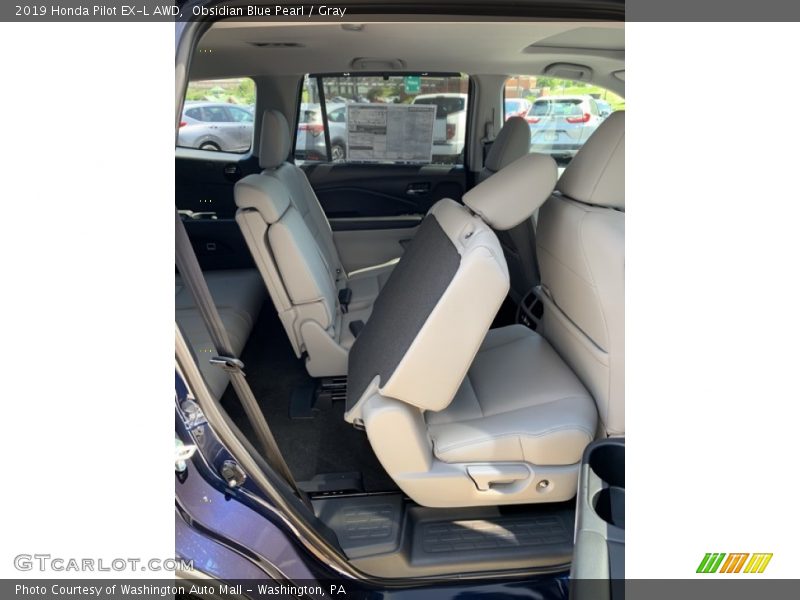 Obsidian Blue Pearl / Gray 2019 Honda Pilot EX-L AWD