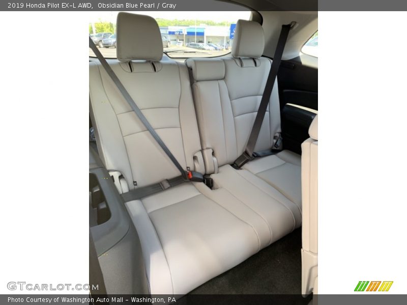 Obsidian Blue Pearl / Gray 2019 Honda Pilot EX-L AWD