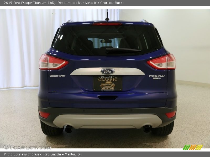 Deep Impact Blue Metallic / Charcoal Black 2015 Ford Escape Titanium 4WD