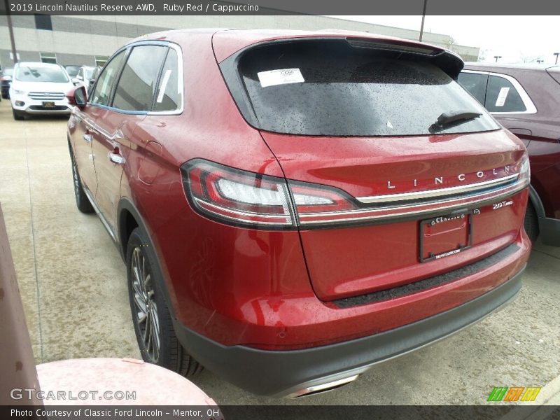 Ruby Red / Cappuccino 2019 Lincoln Nautilus Reserve AWD