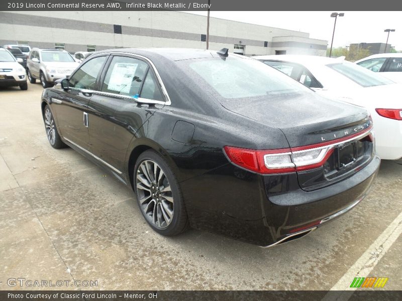 Infinite Black Metallic / Ebony 2019 Lincoln Continental Reserve AWD