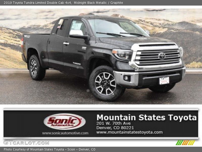 Midnight Black Metallic / Graphite 2019 Toyota Tundra Limited Double Cab 4x4