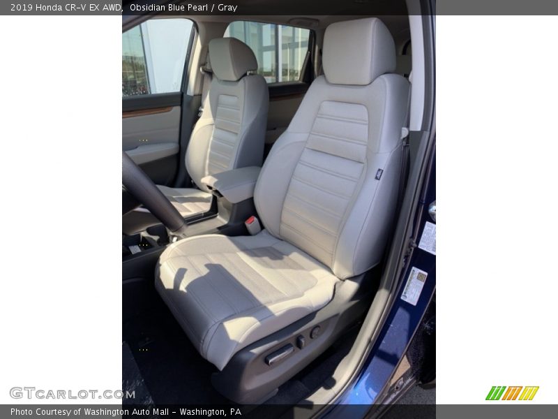 Obsidian Blue Pearl / Gray 2019 Honda CR-V EX AWD